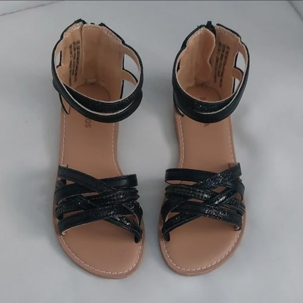 Sonoma Goods For Life Alanna Girls Sandals  Black Size‎ 13